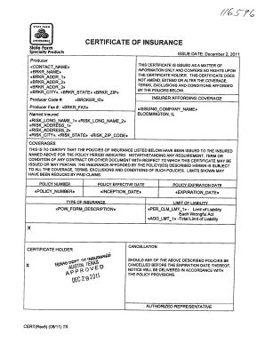 state farm certificate of insurance request.
